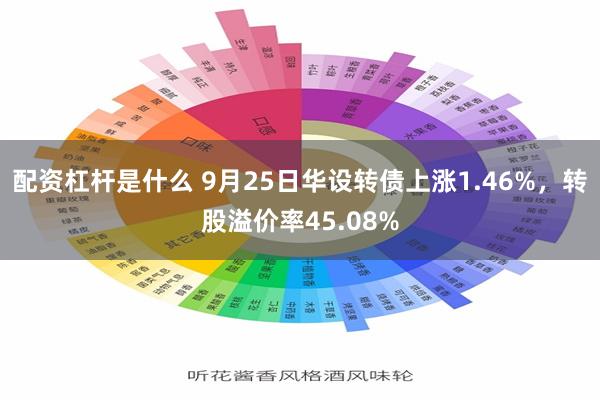 配资杠杆是什么 9月25日华设转债上涨1.46%，转股溢价率45.08%